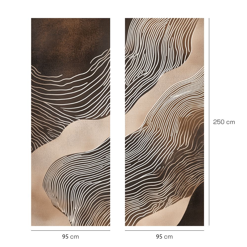 Papier peint "Motifs ondulants"