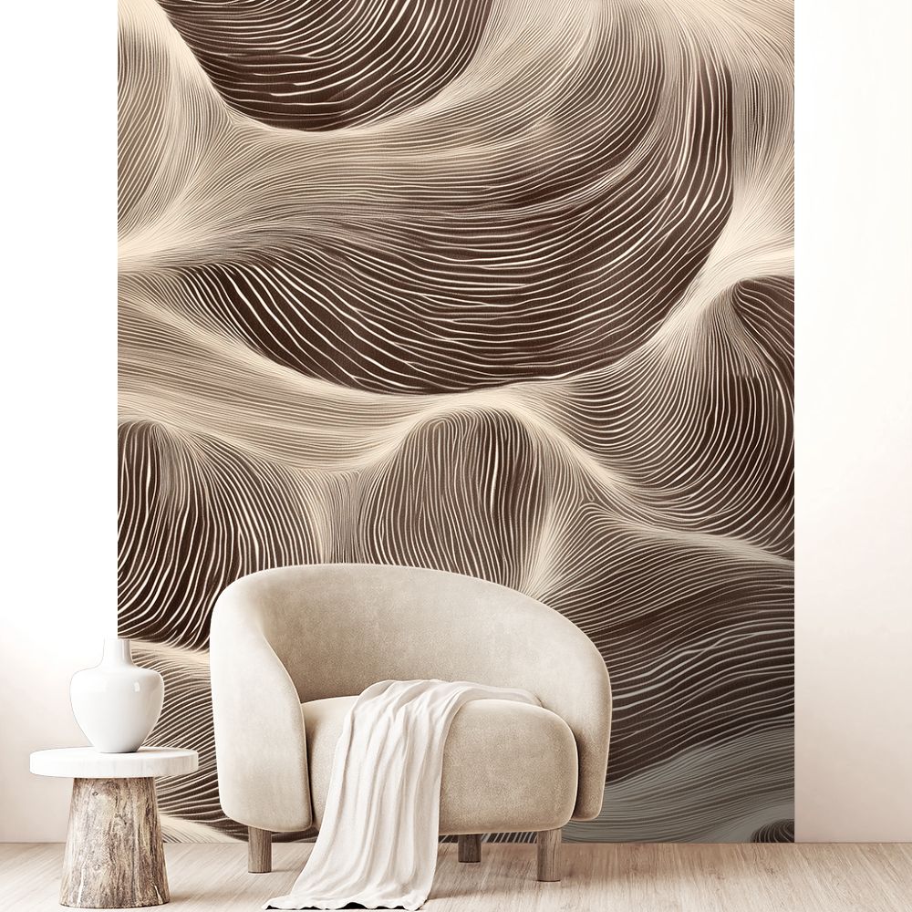 Papier peint "Lignes fluides élégantes"