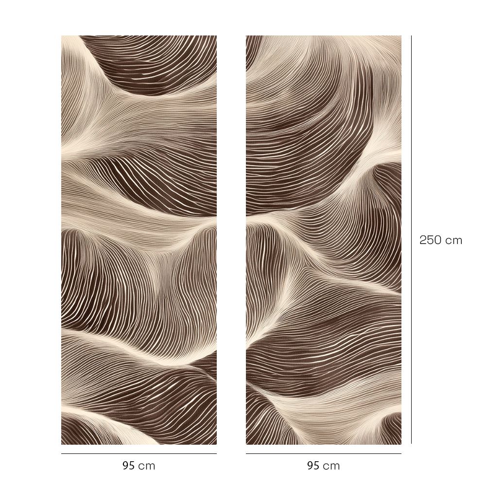 Papier peint "Lignes fluides élégantes"