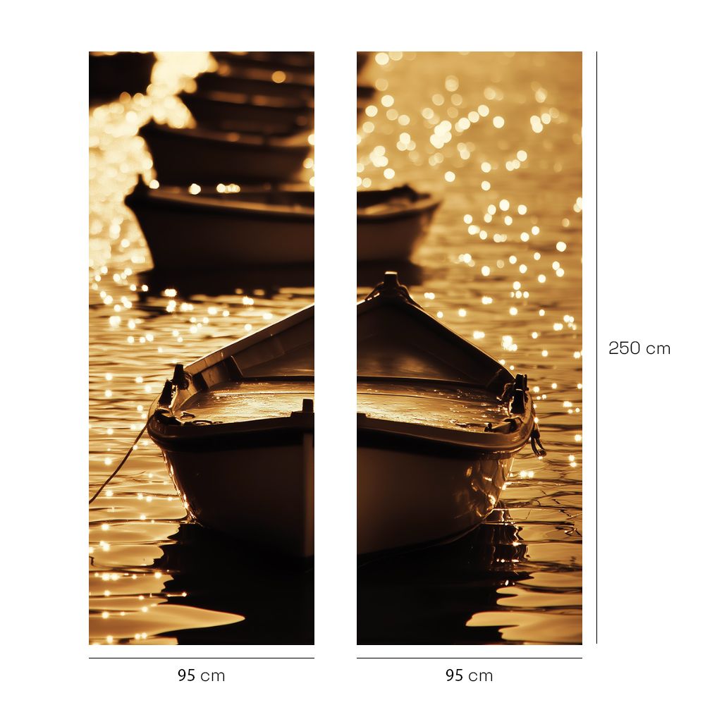 Papier peint "Bateau sur l'eau"