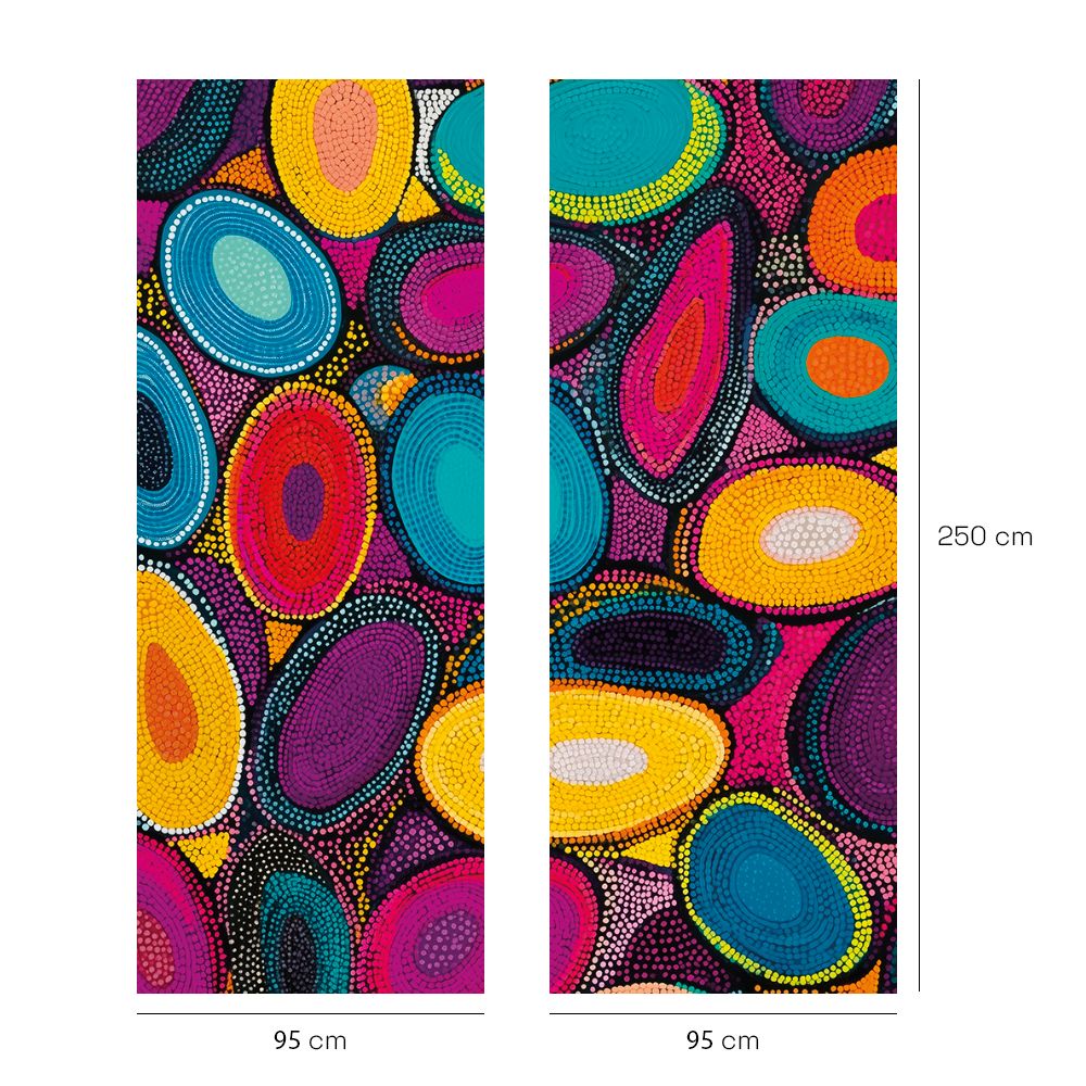 Papier peint "Forms artistiques vibrantes"