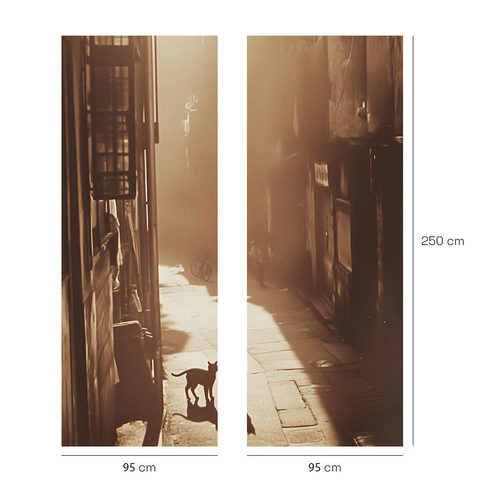 Papier peint "Scène urbaine tranquille"