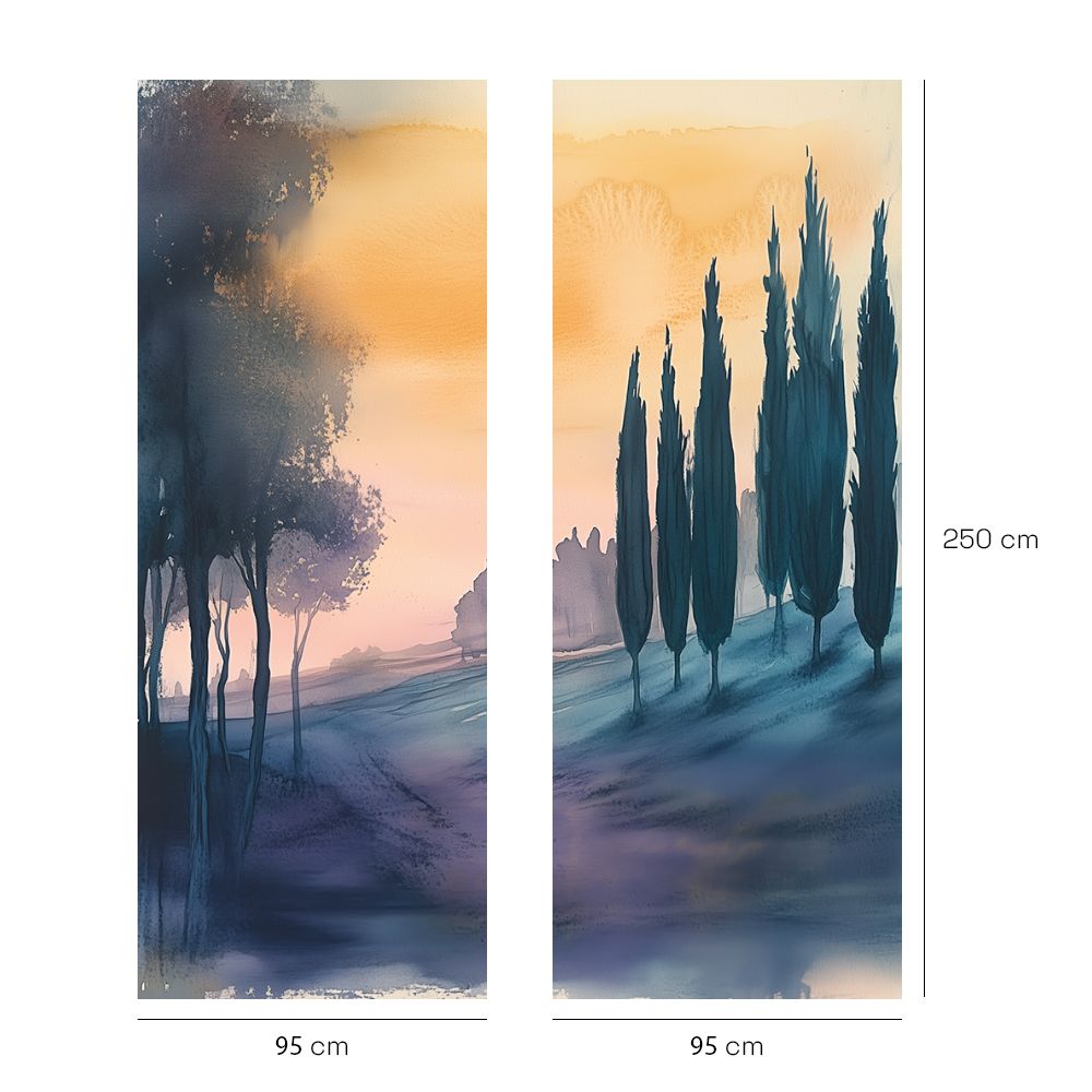 Papier peint "Forêt paisible"