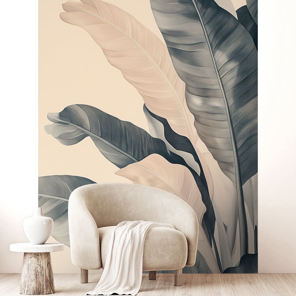 Papier peint "Feuillage exotique"