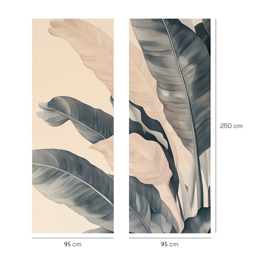 Papier peint "Feuillage exotique"