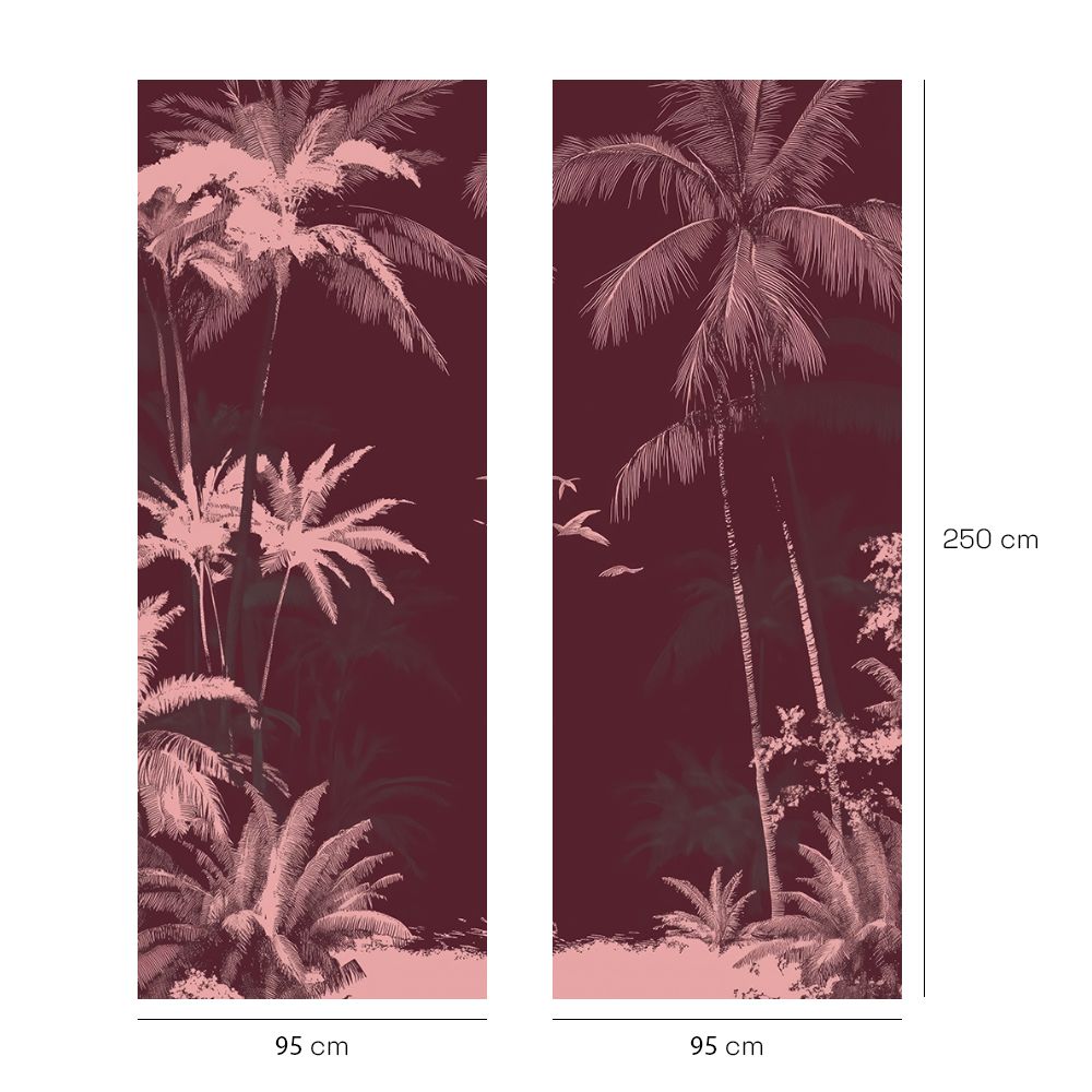Papier peint "Palmiers exotiques"