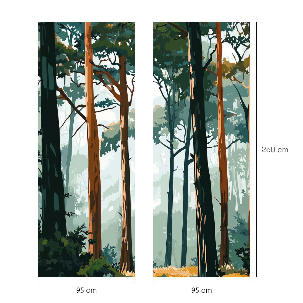 Papier peint "Forêt calme"