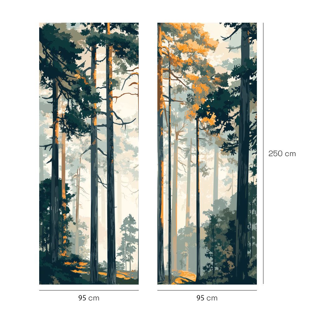 Papier peint "Forêt envoûtante"