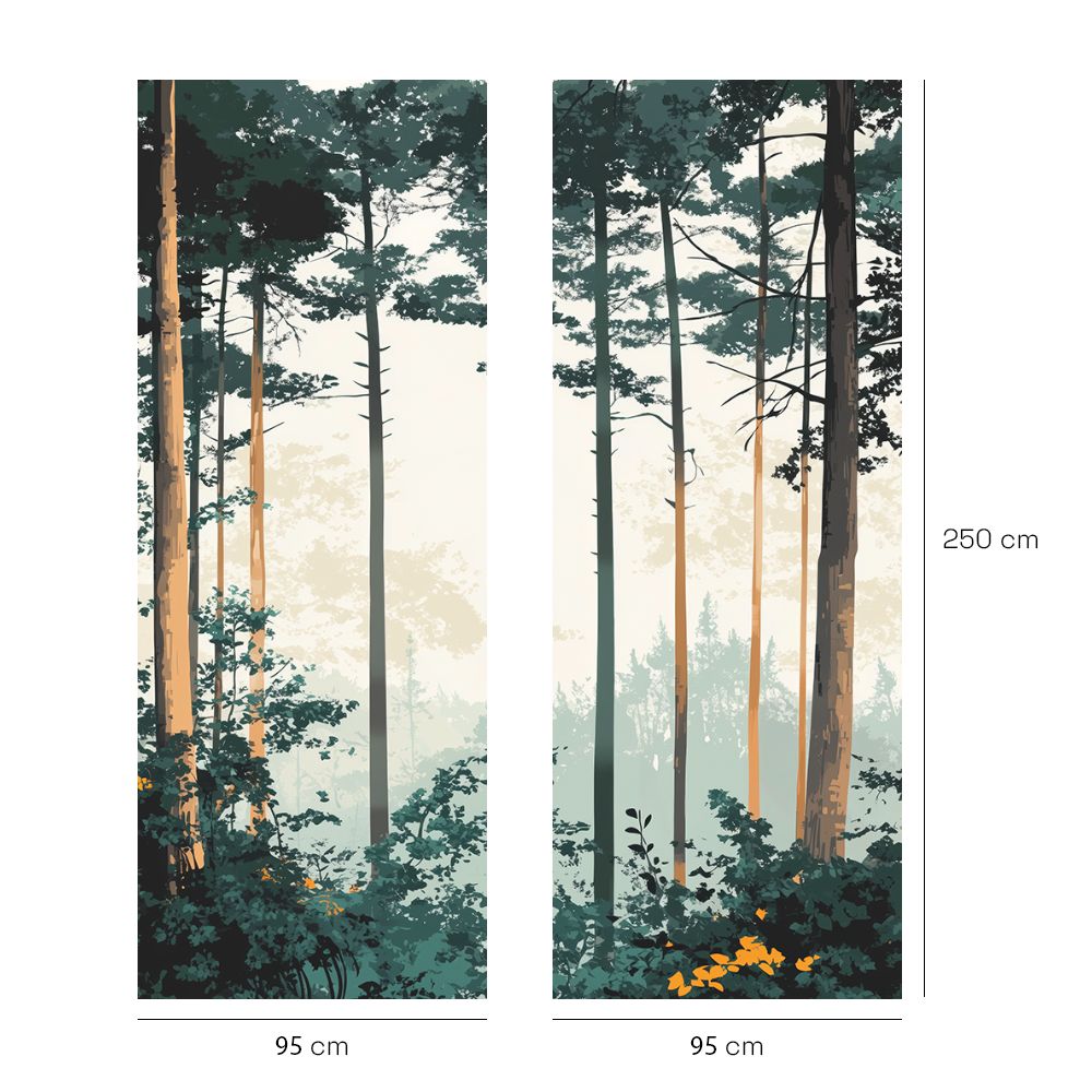 Papier peint "Forêt sereine"