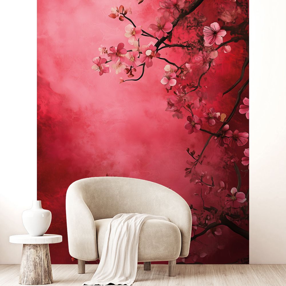 Papier peint "Fleurs élégantes délicates"