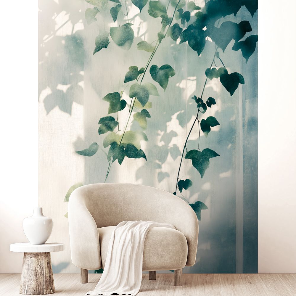 Papier peint "Reflets doux naturels"