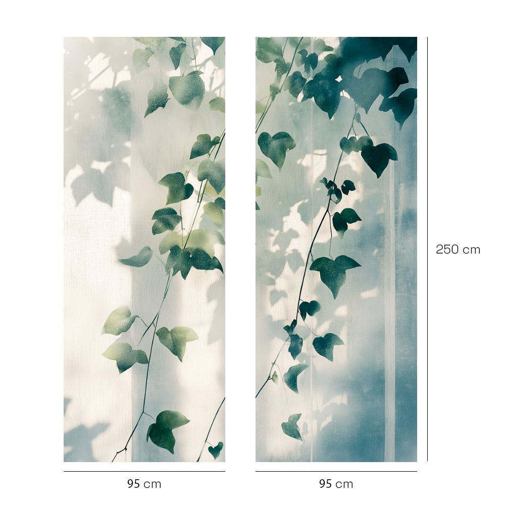 Papier peint "Reflets doux naturels"