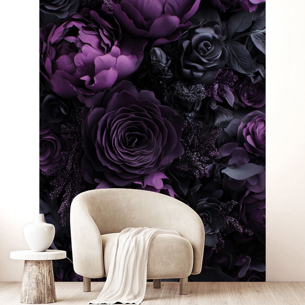 Papier peint "Fleurs somptueuses"
