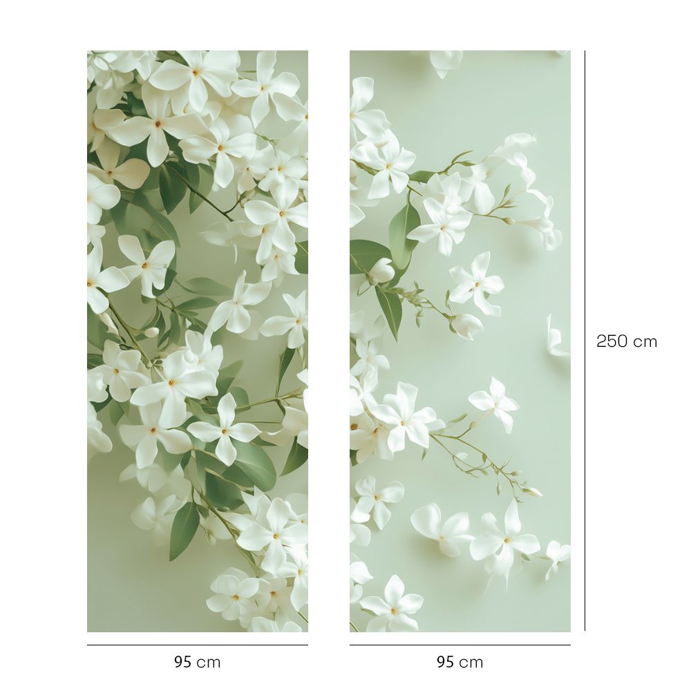 Papier peint "Fleurs apaisantes"