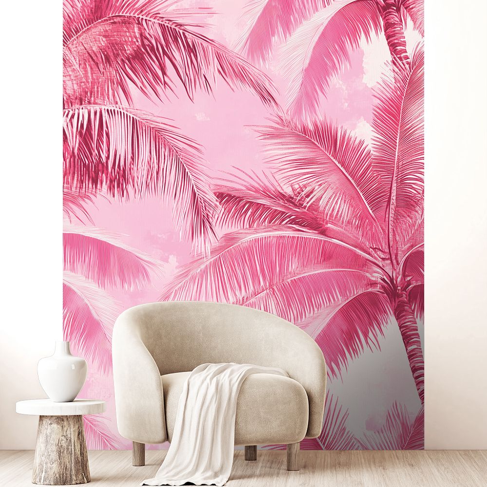 Papier peint "Palmiers exotiques"