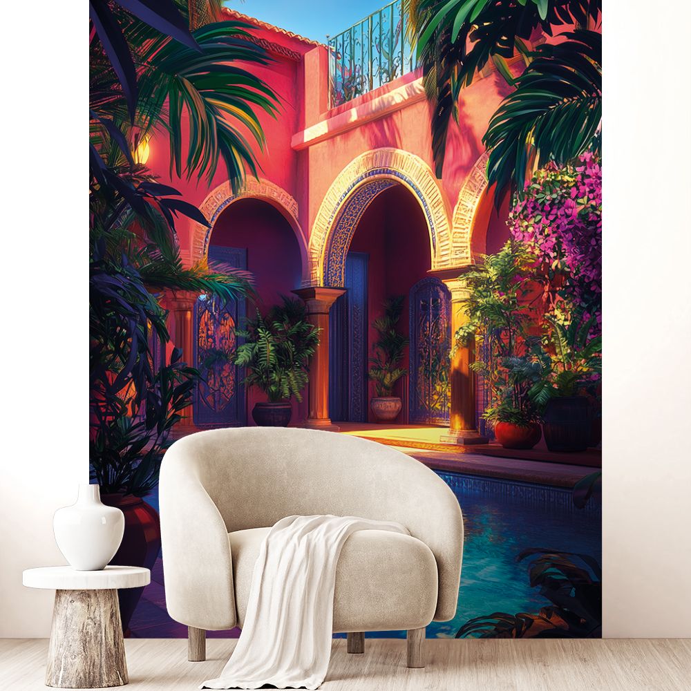 Papier peint "Évasion tropicale luxuriante"