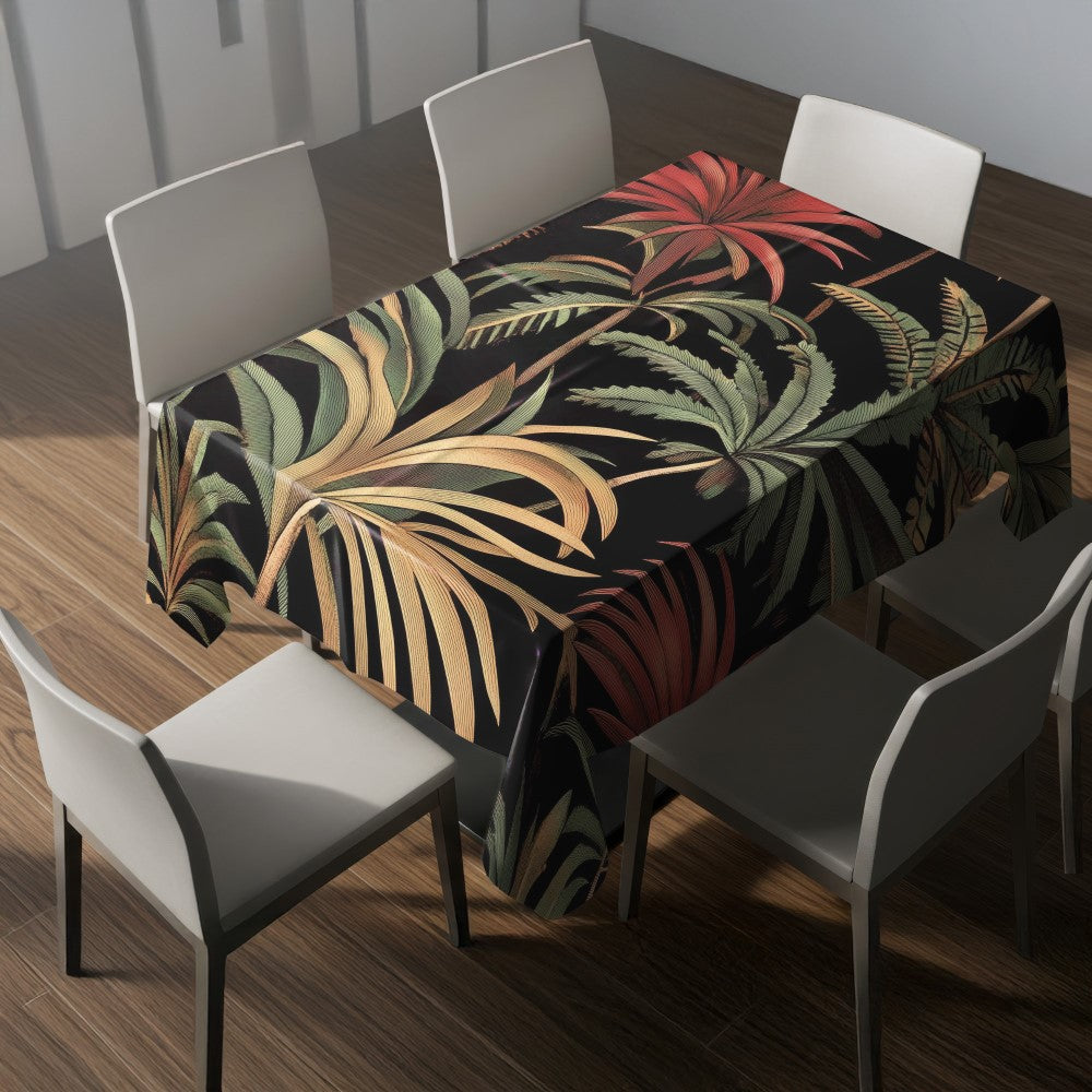 Nappe feuilles tropicales – mise en situation