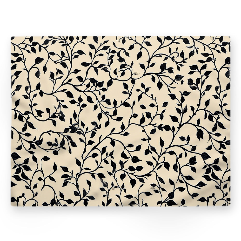 Nappe feuillage – Beige – 140×220 cm