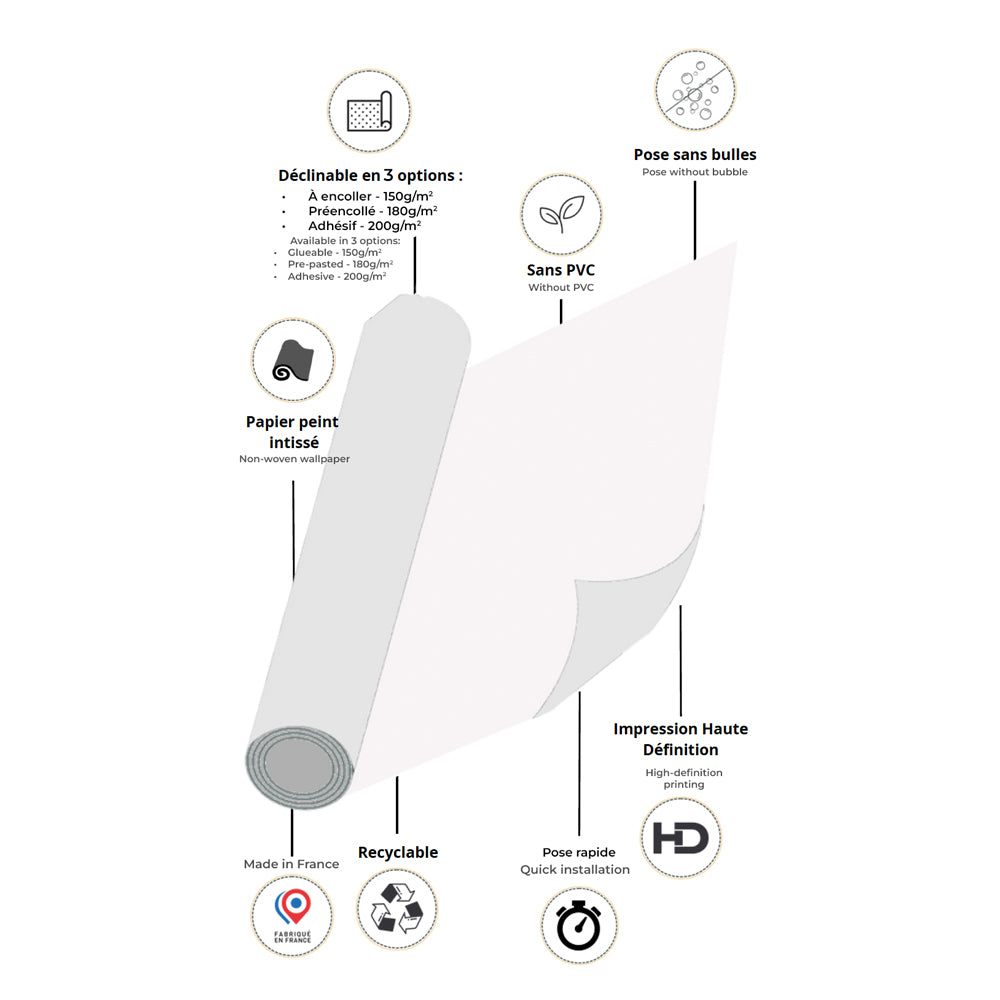 Papier peint "Explosion de couleurs"
