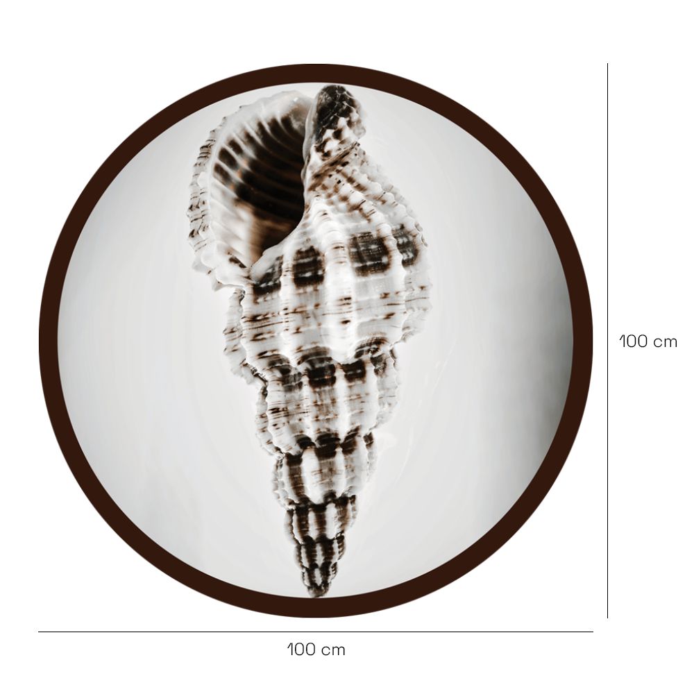 Papier peint rond "Élégance naturelle"