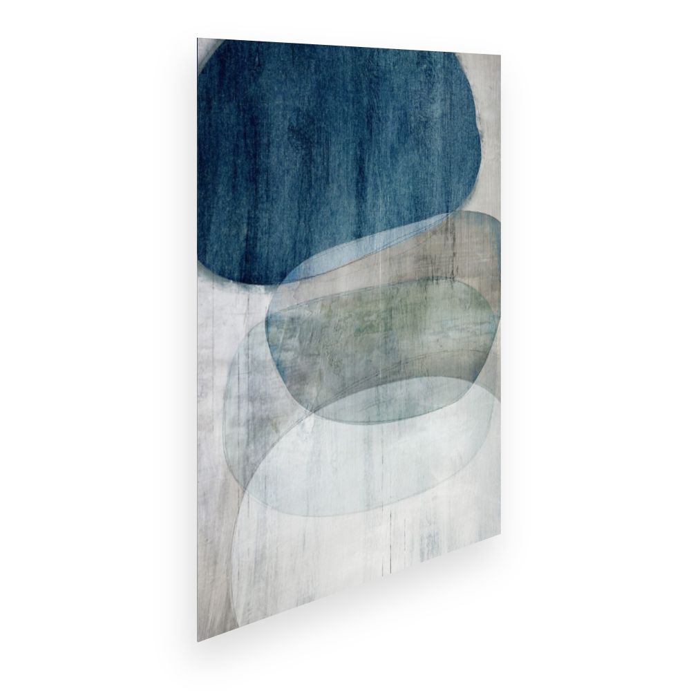 Affiche Formes abstraites bleues