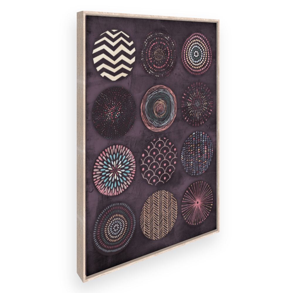 Toile Motifs circulaires artistiques