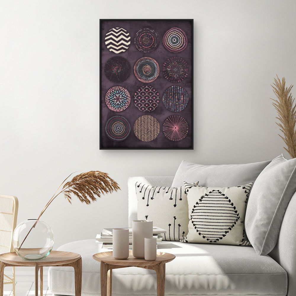 Tableau Motifs circulaires artistiques