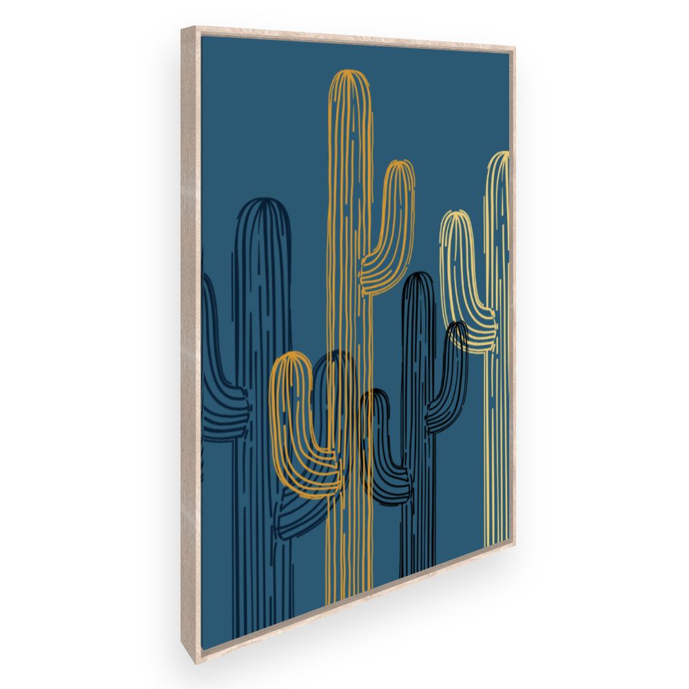 Toile Cactus stylisés