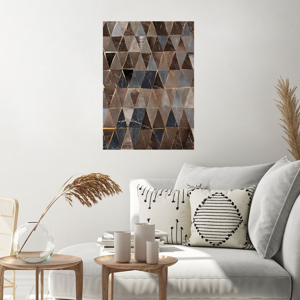 Affiche Triangles élégants
