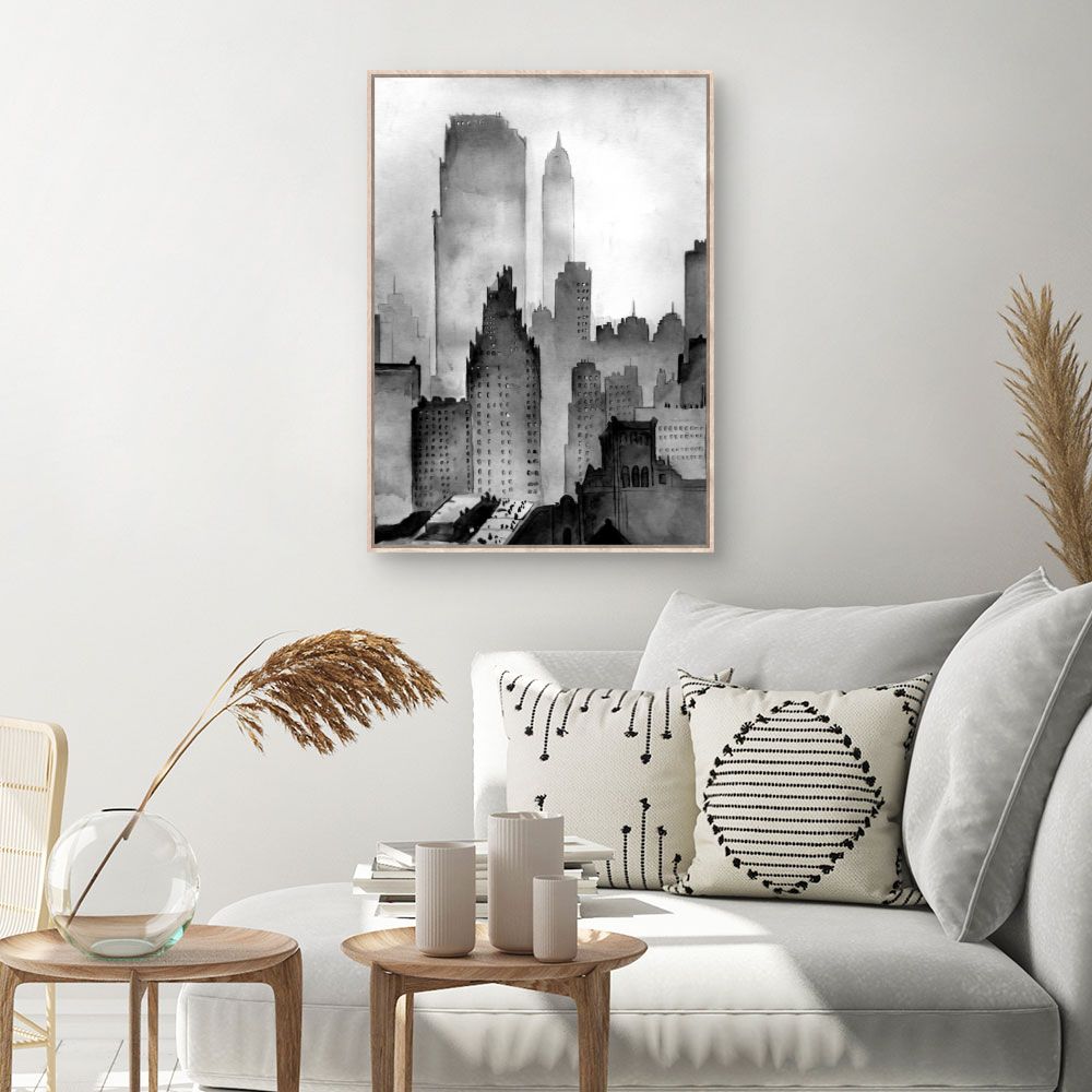 Tableau Ville brumeuse