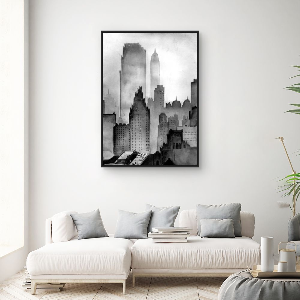 Tableau Ville brumeuse