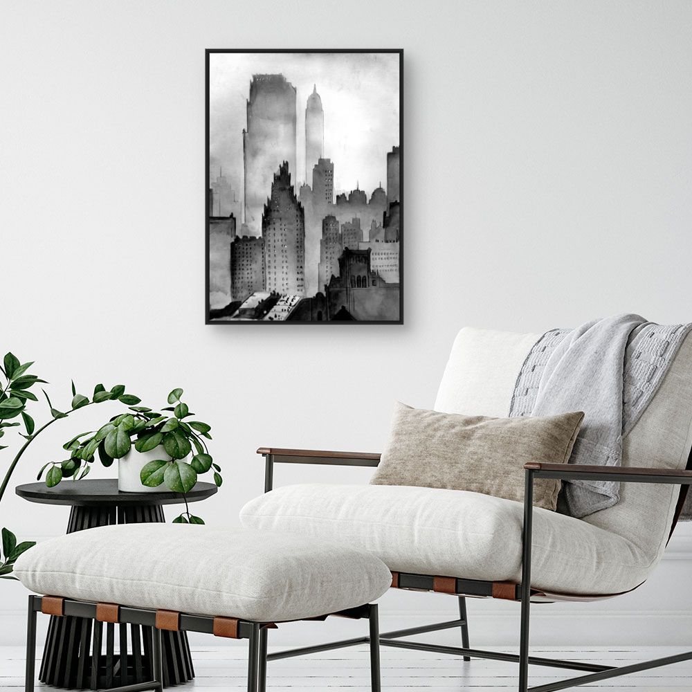 Tableau Ville brumeuse