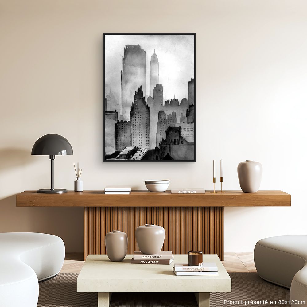 Tableau Ville brumeuse