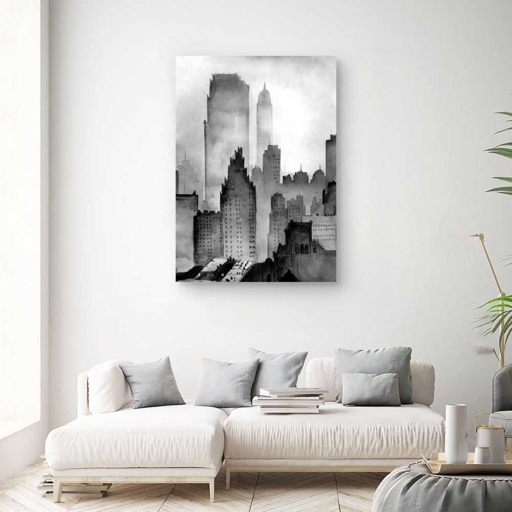 Tableau Ville brumeuse