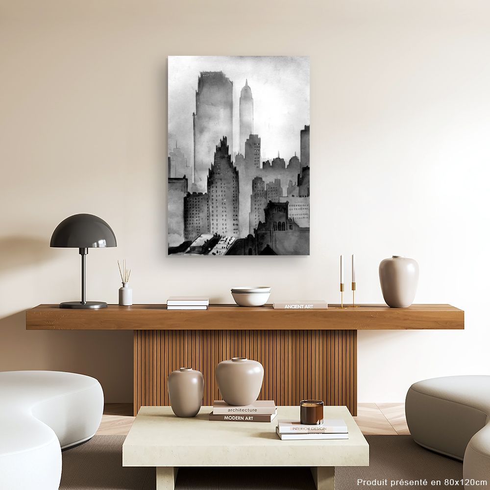 Tableau Ville brumeuse