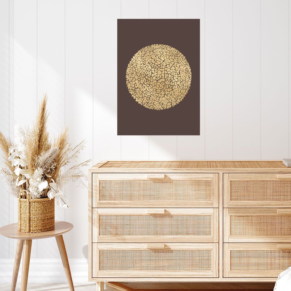 Affiche Sphère éclat doré