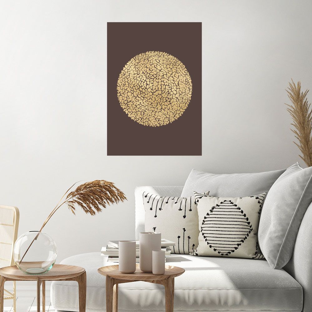 Affiche Sphère éclat doré