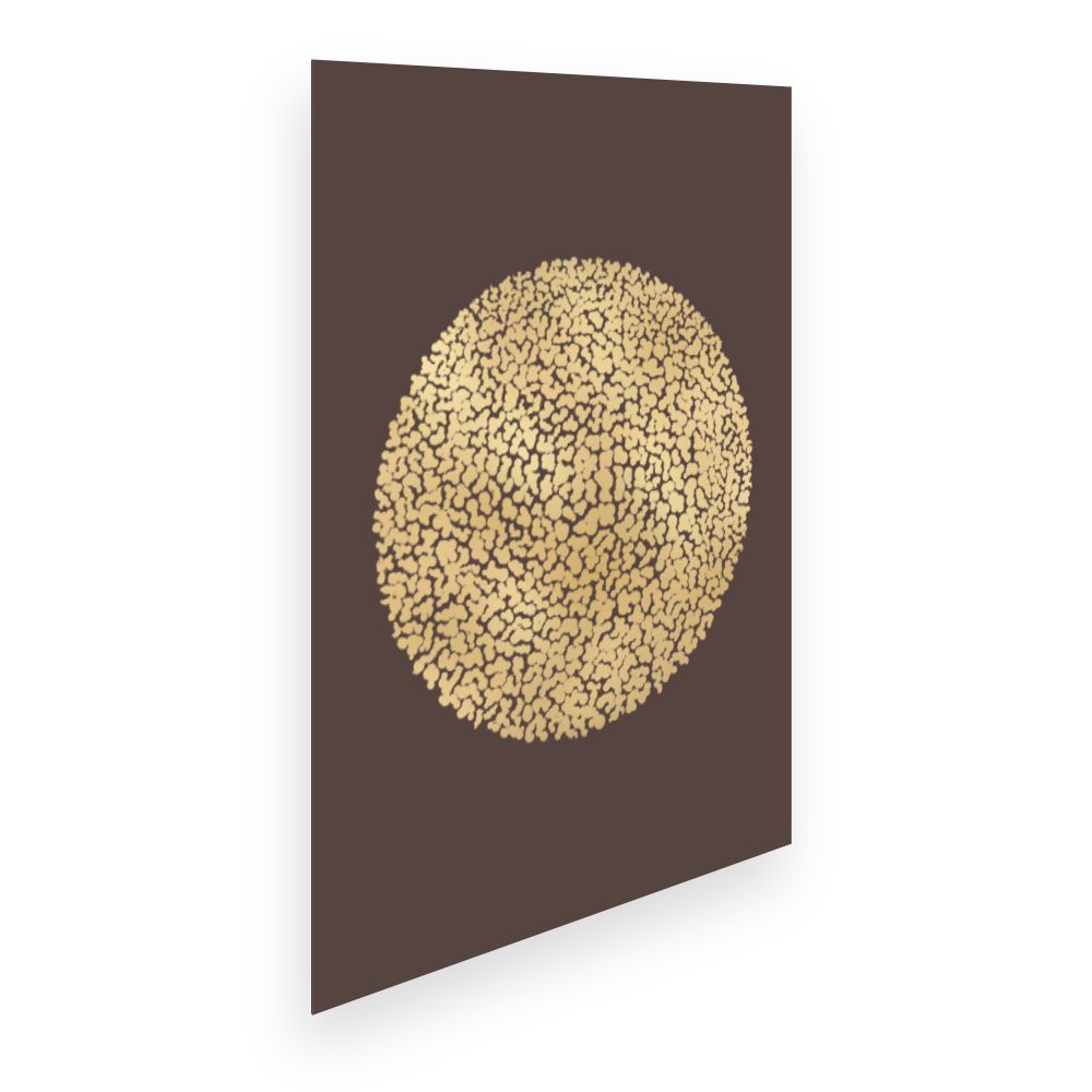 Affiche Sphère éclat doré