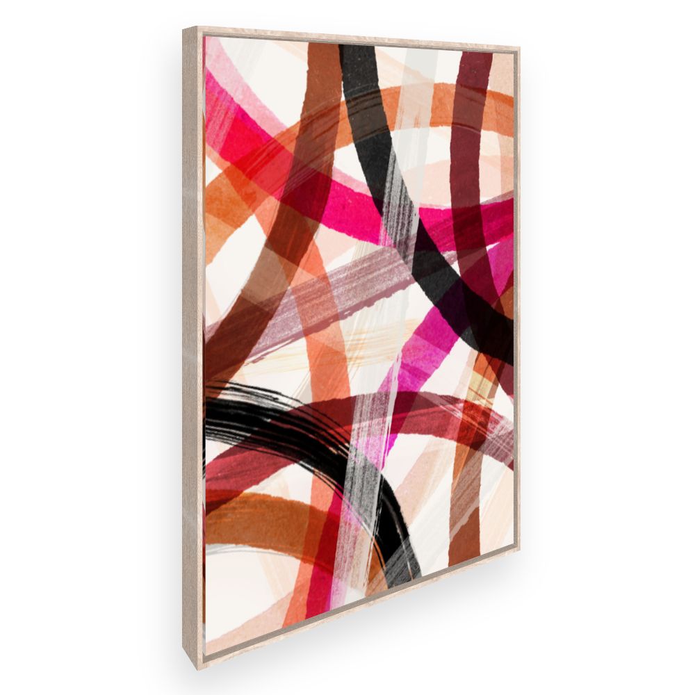 Toile Lignes entrecroisées vives