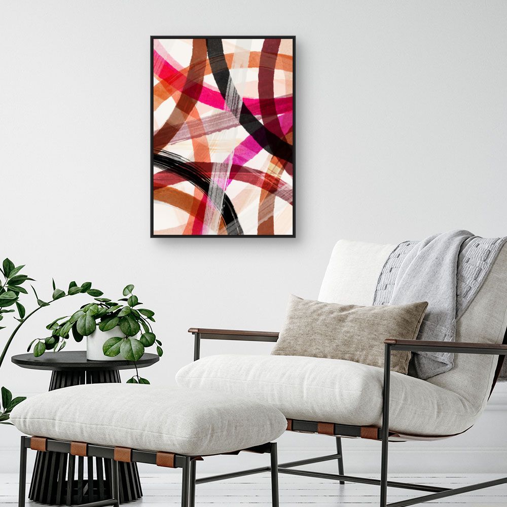 Tableau Lignes entrecroisées vives