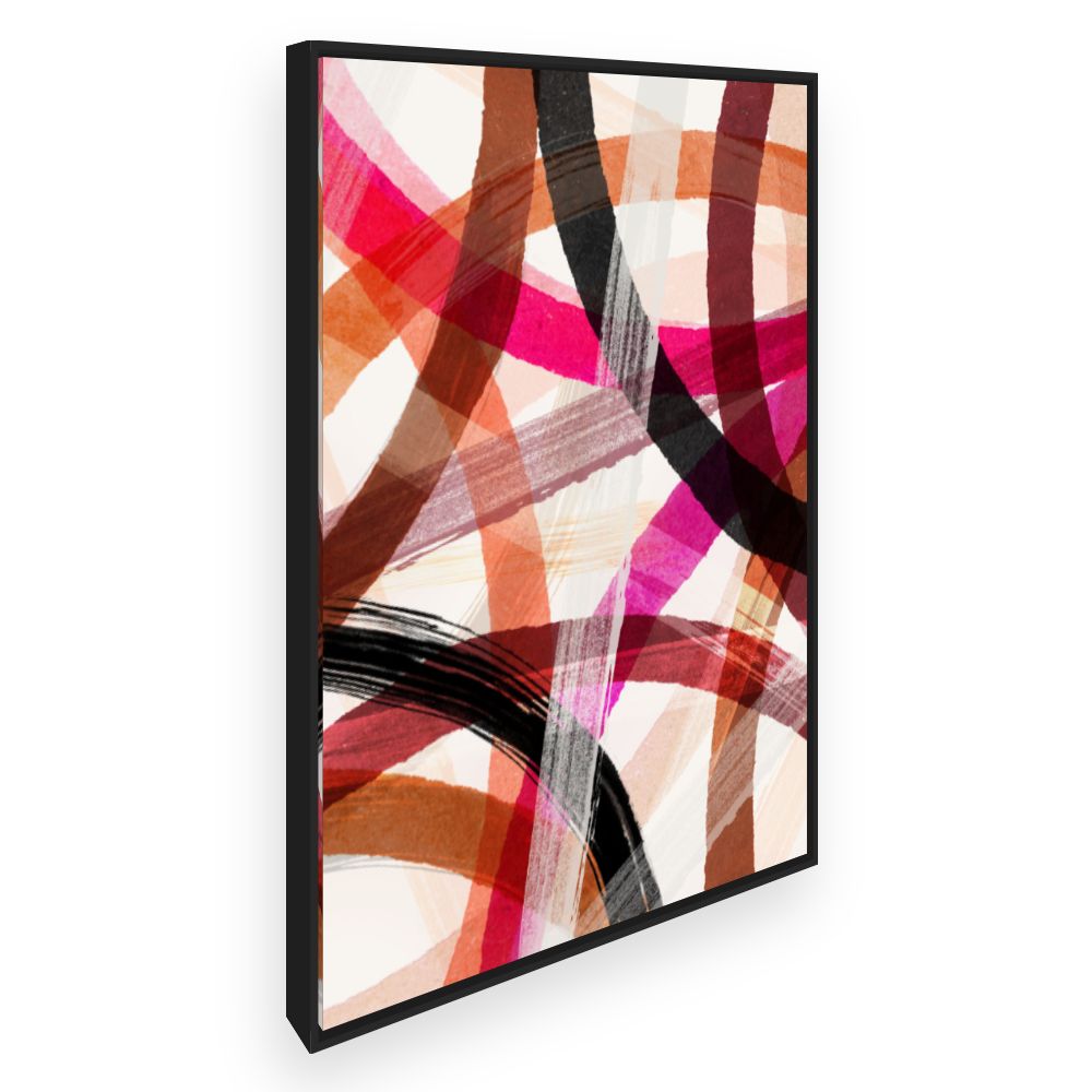 Toile Lignes entrecroisées vives