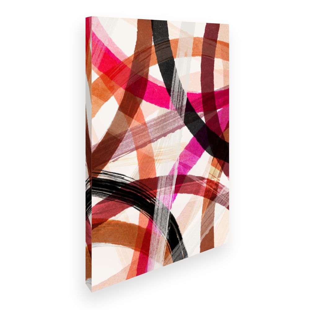 Toile Lignes entrecroisées vives