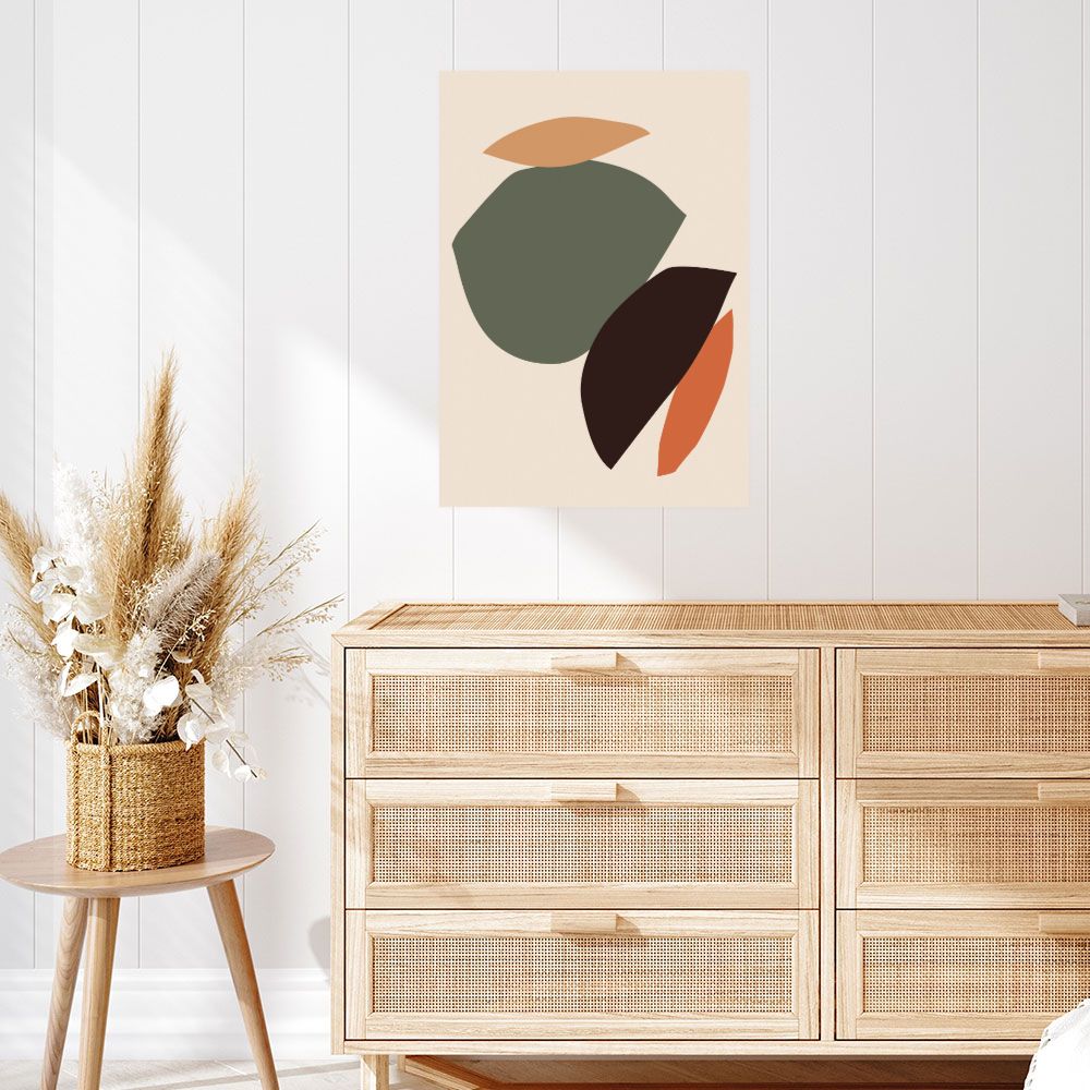 Affiche Formes organiques élégantes