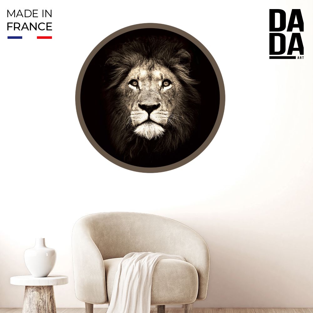 Papier peint rond "Portrait majestueux"