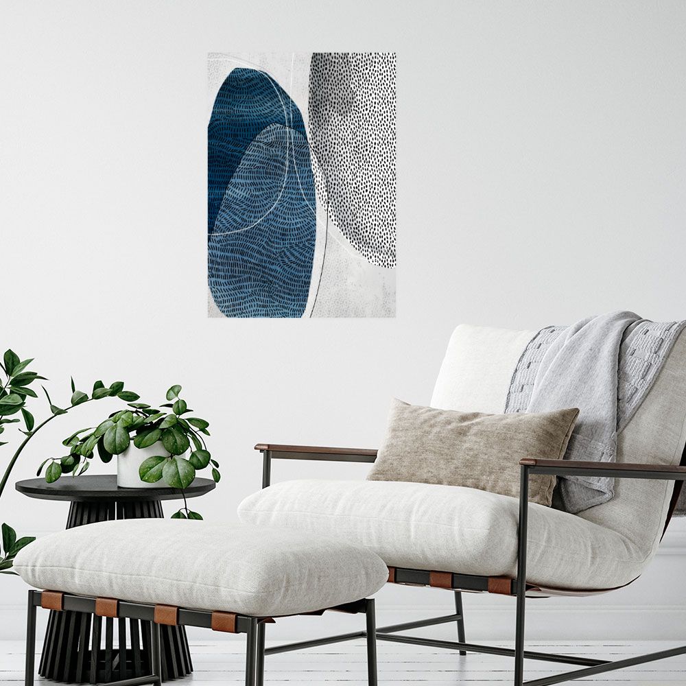 Affiche Formes organiques stylisées