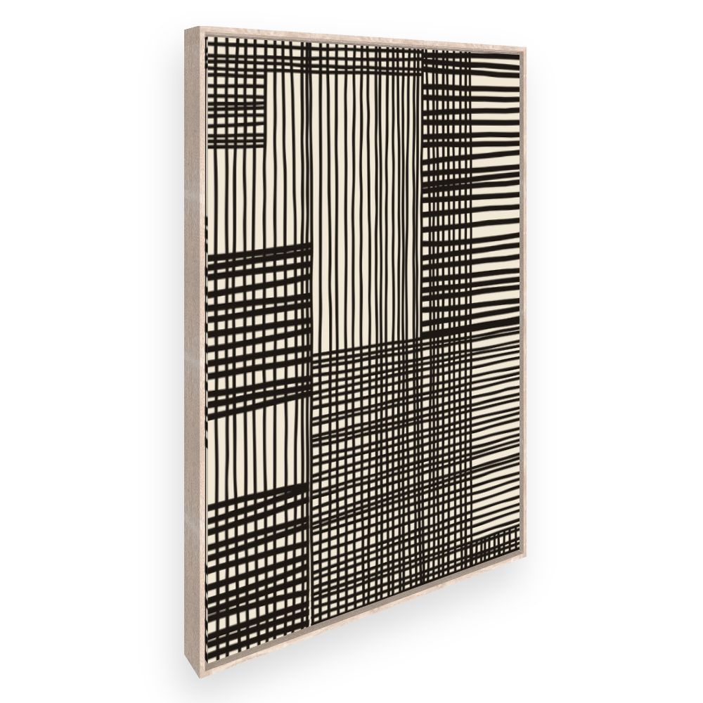 Toile Lignes croisées modernes