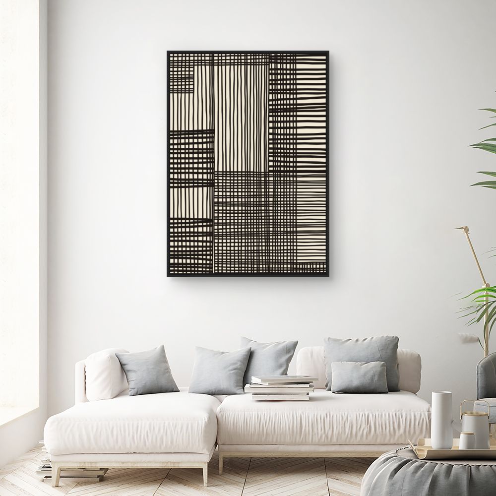 Tableau Lignes croisées modernes