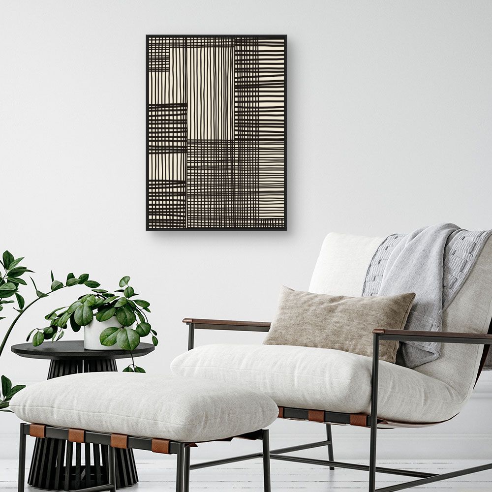 Tableau Lignes croisées modernes