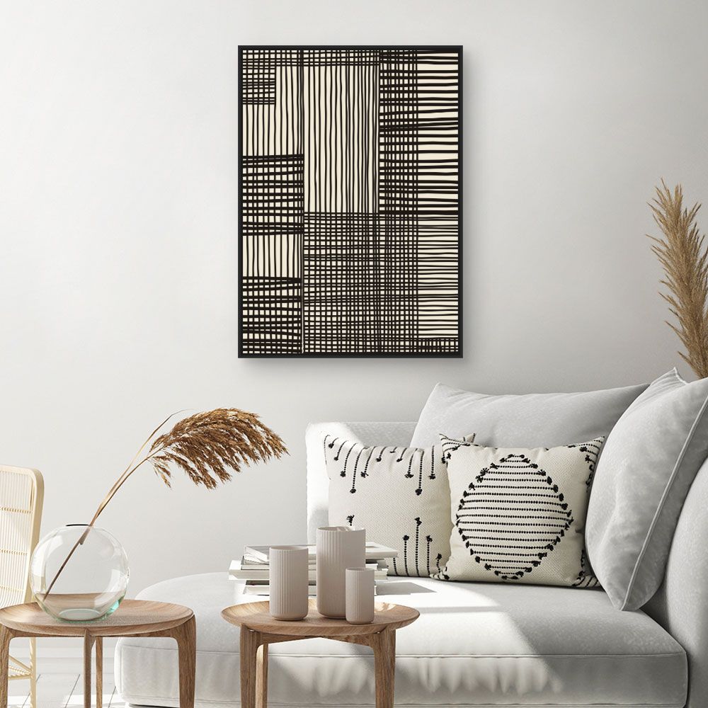 Tableau Lignes croisées modernes