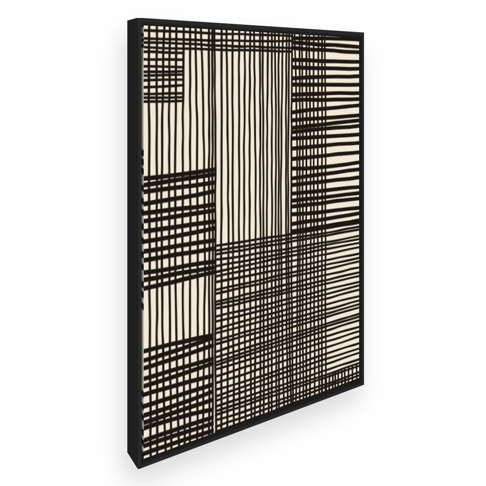 Toile Lignes croisées modernes